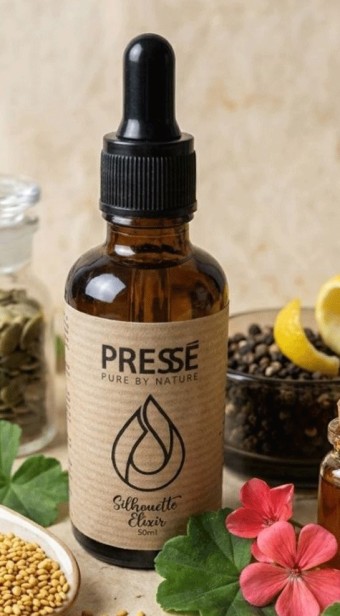 Pressé Silhouette Elixir, kraft label